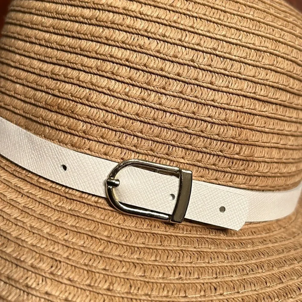 Haute Hippie Kids Beige Straw Hat.New With Tag
